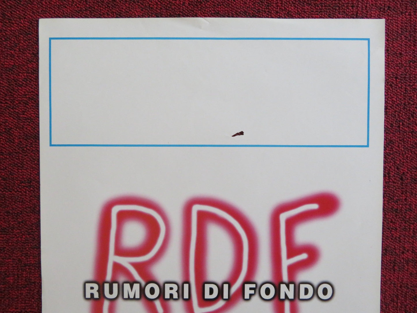 RUMORI DI FONDO ITALIAN LOCANDINA POSTER FRANCESCO DOMINEDO 1996 Rendezvous Cinema Movie posters