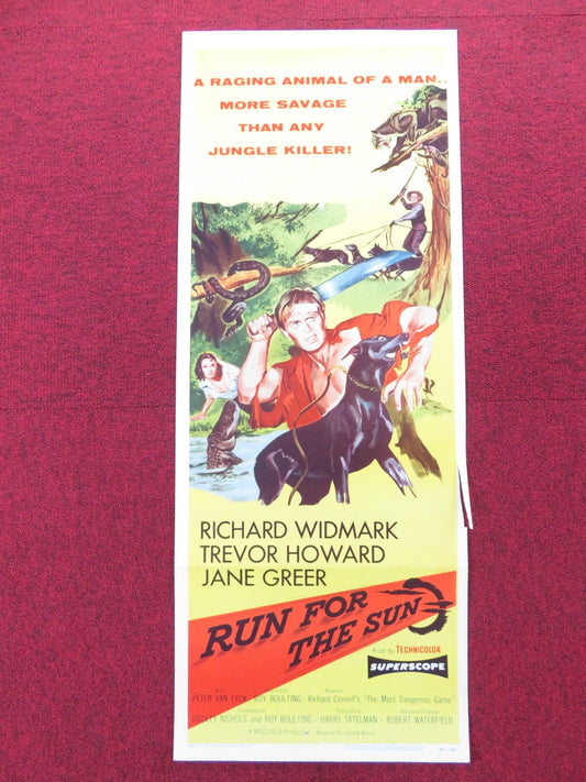 RUN FOR THE SUN US INSERT (14"x 36") POSTER RICHARD WIDMARK TREVOR HOWARD 1956 Rendezvous Cinema Movie posters