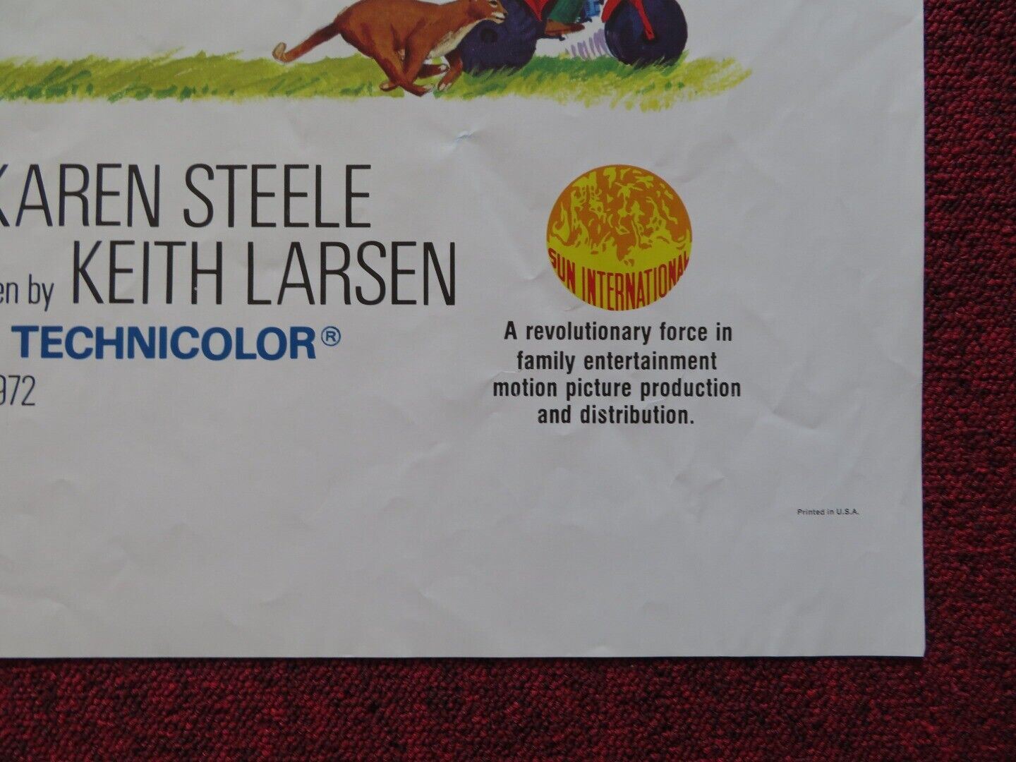 RUN TO THE HIGH COUNTRY FOLDED US ONE SHEET POSTER ERIK & KIETH LARSEN 1972 Movie posters