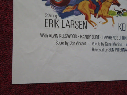 RUN TO THE HIGH COUNTRY FOLDED US ONE SHEET POSTER ERIK & KIETH LARSEN 1972 Movie posters