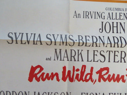 RUN WILD RUN FREE US ONE SHEET POSTER JOHN MILLS 1969 Movie posters