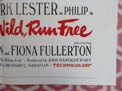 RUN WILD, RUN FREE US ONE SHEET POSTER JOHN MILLS SYLVIA SYMS 1969 Movie posters