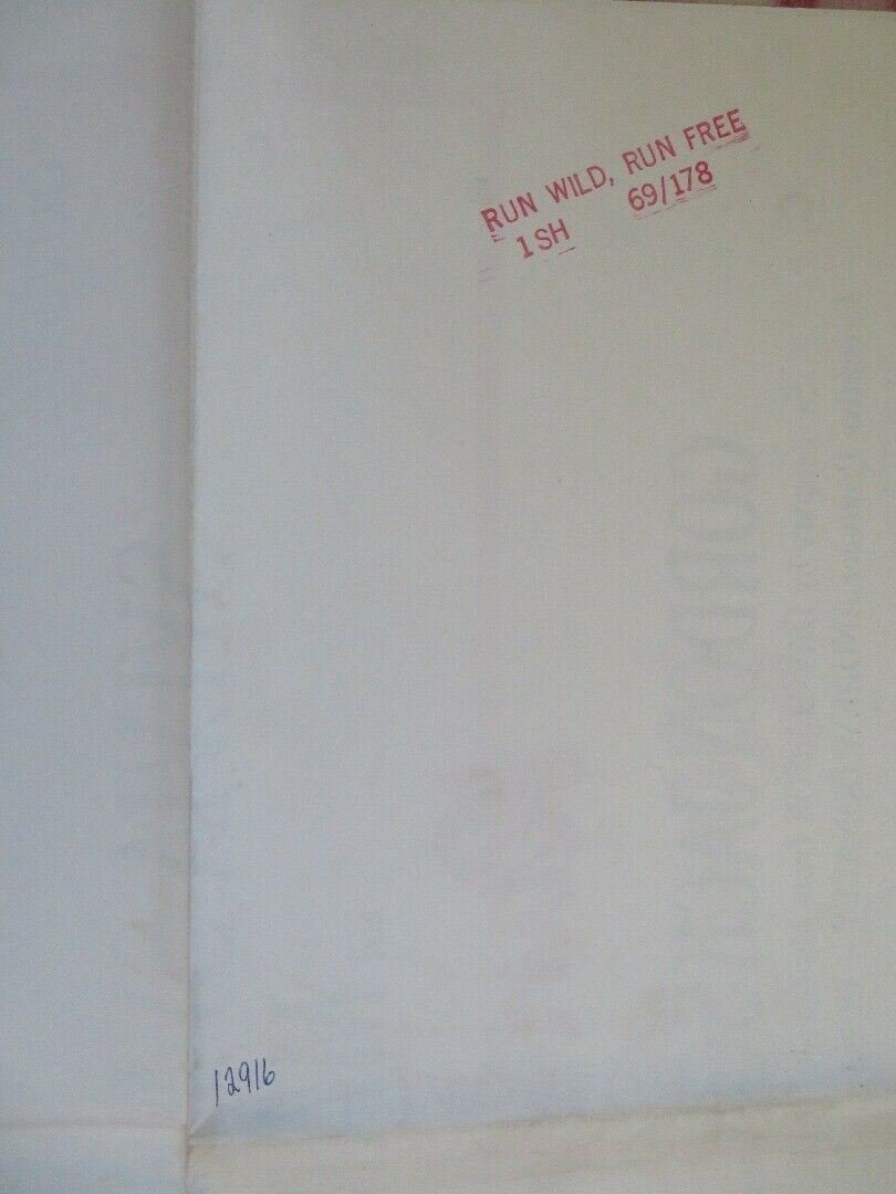 RUN WILD, RUN FREE US ONE SHEET POSTER JOHN MILLS SYLVIA SYMS 1969 Movie posters