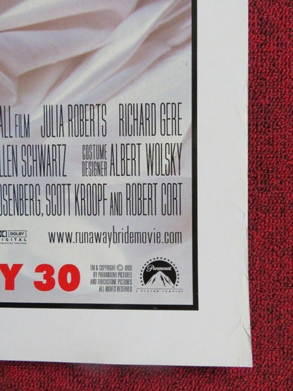 RUNAWAY BRIDE US ONE SHEET ROLLED POSTER JULIA ROBERTS RICHARD GERE 1999 Movie posters