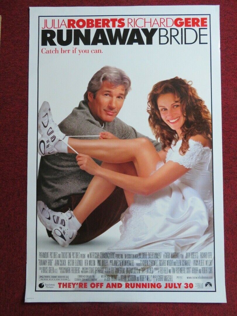 RUNAWAY BRIDE US ONE SHEET ROLLED POSTER JULIA ROBERTS RICHARD GERE 1999 Movie posters