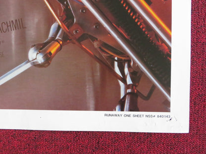 RUNAWAY FOLDED US ONE SHEET POSTER TOM SELLECK CYNTHIA RHODES 1984 Rendezvous Cinema Movie posters