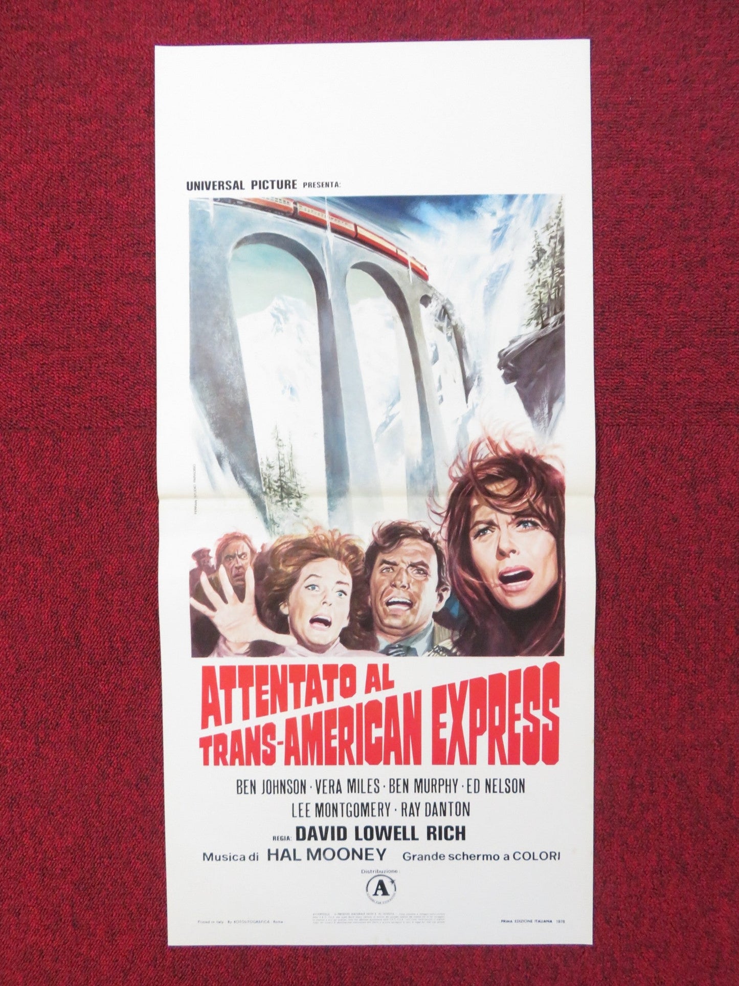 RUNAWAY! ITALIAN LOCANDINA POSTER BEN JOHNSON VERA MILES 1978 Rendezvous Cinema Movie posters