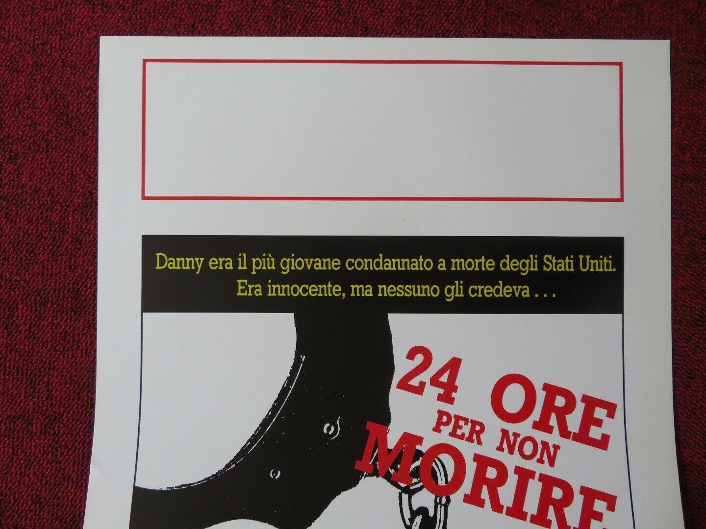 RUNNING HOT ITALIAN LOCANDINA (27.5"x13") POSTER M GRIFFITHS M CARRICO 1988 - Rendezvous Cinema