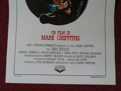 RUNNING HOT ITALIAN LOCANDINA (27.5"x13") POSTER M GRIFFITHS M CARRICO 1988 - Rendezvous Cinema