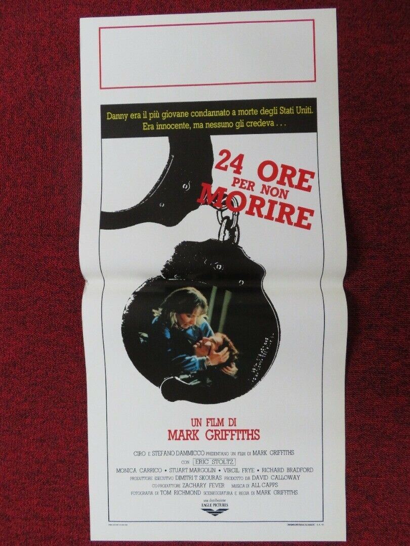 RUNNING HOT ITALIAN LOCANDINA (27.5"x13") POSTER M GRIFFITHS M CARRICO 1988 - Rendezvous Cinema