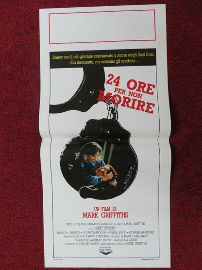 RUNNING HOT ITALIAN LOCANDINA (27.5"x13") POSTER M GRIFFITHS M CARRICO 1988 - Rendezvous Cinema