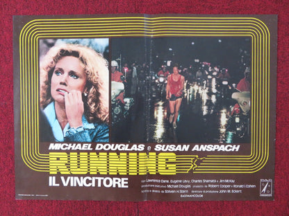 RUNNING - IL VINCITORE / RUNNING - B ITALIAN FOTOBUSTA POSTER M. DOUGLAS 1979 Rendezvous Cinema Movie posters
