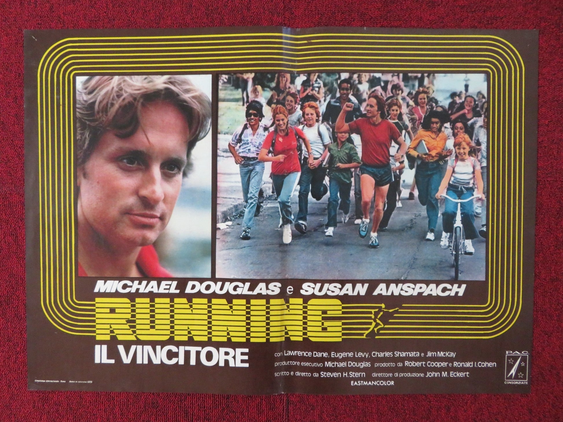 RUNNING - IL VINCITORE / RUNNING - C ITALIAN FOTOBUSTA POSTER M. DOUGLAS 1979 Rendezvous Cinema Movie posters