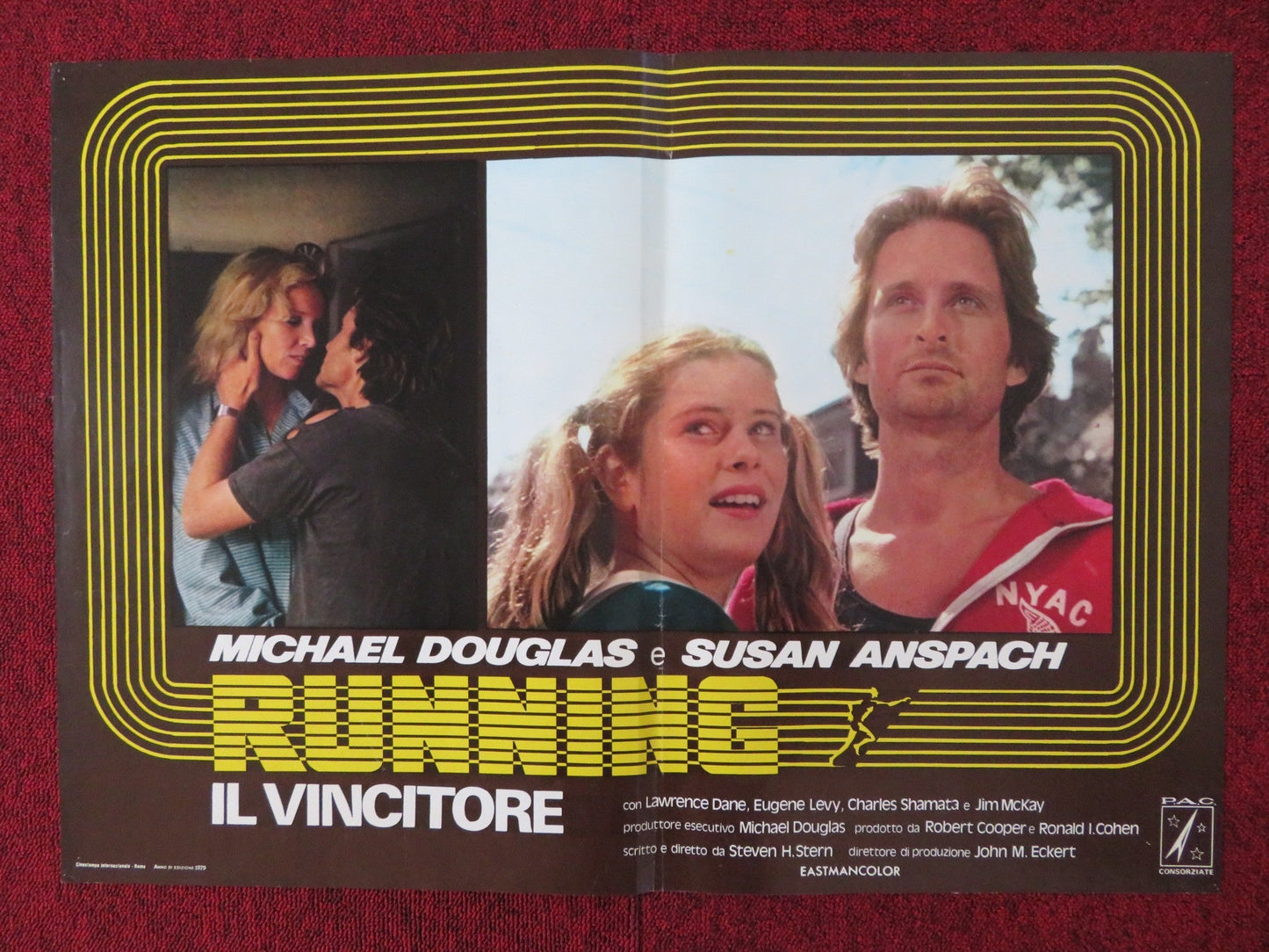 RUNNING - IL VINCITORE / RUNNING - D ITALIAN FOTOBUSTA POSTER M. DOUGLAS 1979 Rendezvous Cinema Movie posters