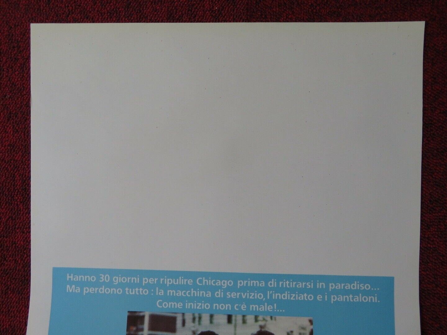 RUNNING SCARED ITALIAN LOCANDINA (27"x13") POSTER GREGORY HINES 1986 - Rendezvous Cinema