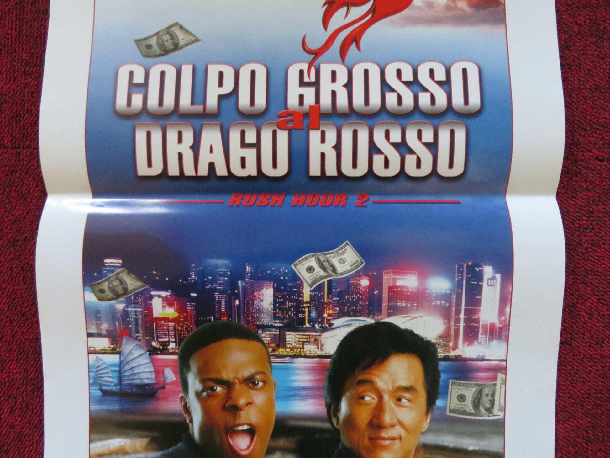 RUSH HOUR 2 ITALIAN LOCANDINA POSTER JACKIE CHAN CHRIS TUCKER 2001 Rendezvous Cinema Movie posters