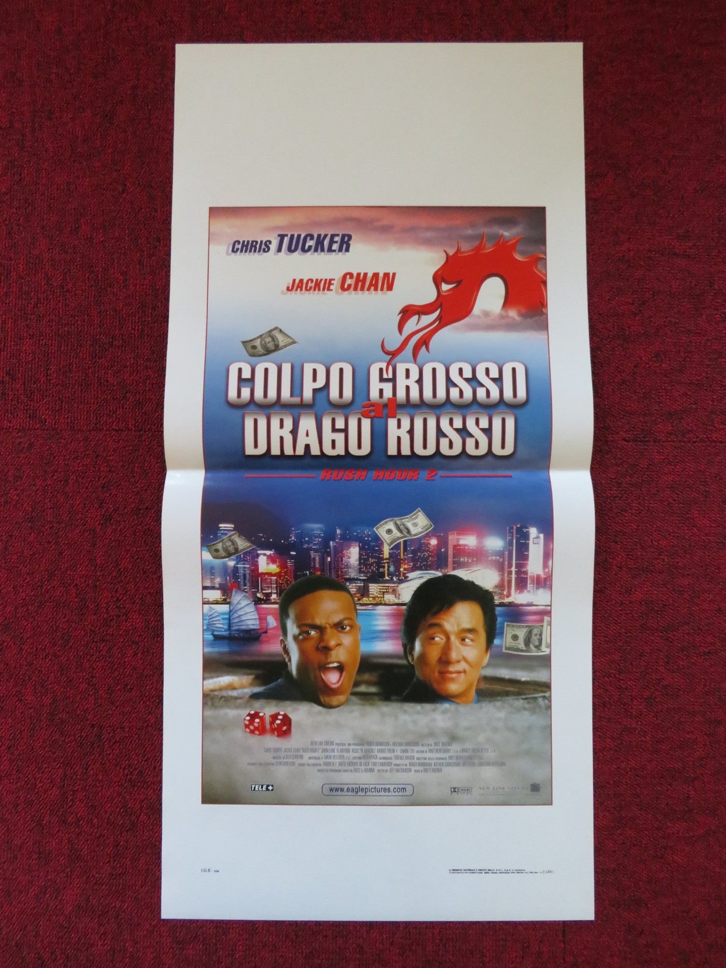 RUSH HOUR 2 ITALIAN LOCANDINA POSTER JACKIE CHAN CHRIS TUCKER 2001 Rendezvous Cinema Movie posters