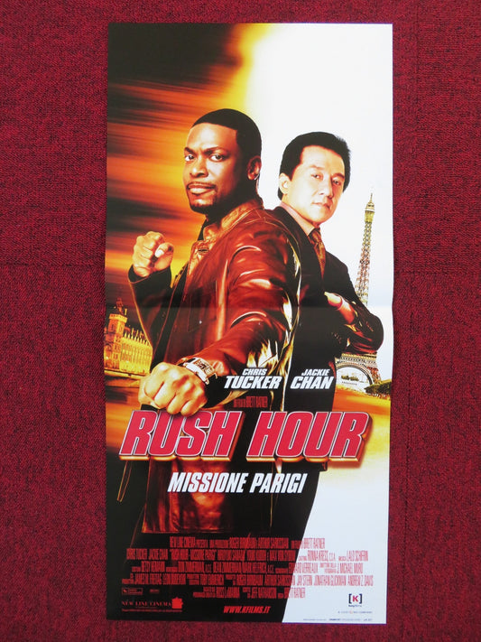 RUSH HOUR ITALIAN LOCANDINA POSTER JACKIE CHAN CHRIS TUCKER 1998 Rendezvous Cinema Movie posters
