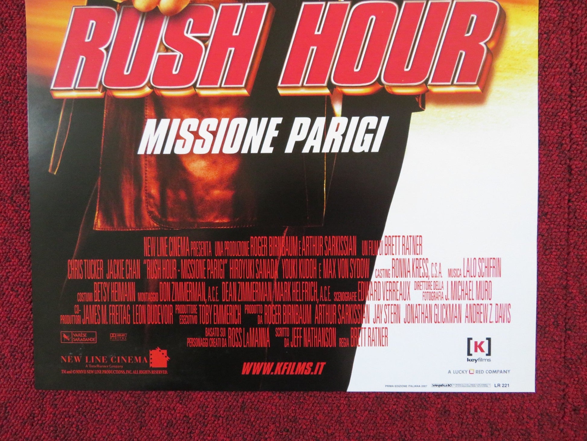 RUSH HOUR ITALIAN LOCANDINA POSTER JACKIE CHAN CHRIS TUCKER 1998 Rendezvous Cinema Movie posters