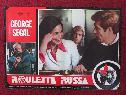 RUSSIAN ROULETTE - A ITALIAN FOTOBUSTA POSTER GEORGE SEGAL CRISTINA RAINES 1977 Rendezvous Cinema Movie posters