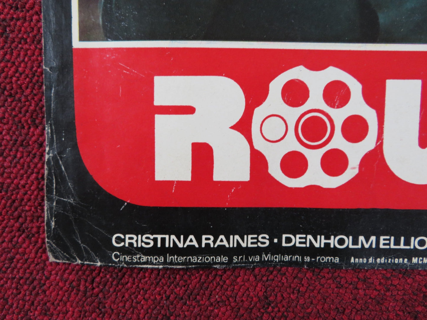 RUSSIAN ROULETTE - A ITALIAN FOTOBUSTA POSTER GEORGE SEGAL CRISTINA RAINES 1977 Rendezvous Cinema Movie posters