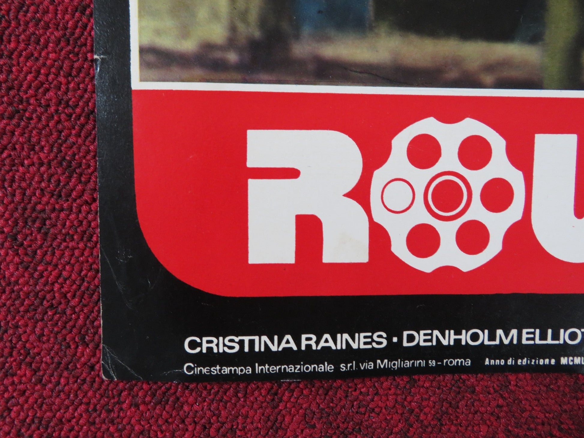 RUSSIAN ROULETTE - B ITALIAN FOTOBUSTA POSTER GEORGE SEGAL CRISTINA RAINES 1977 Rendezvous Cinema Movie posters