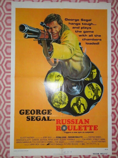 RUSSIAN ROULETTE US ONE SHEET POSTER GEORGE SEGAL CHRISTINA RAINES Movie posters