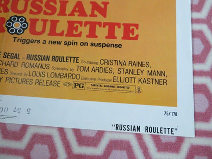 RUSSIAN ROULETTE US ONE SHEET POSTER GEORGE SEGAL CHRISTINA RAINES Movie posters