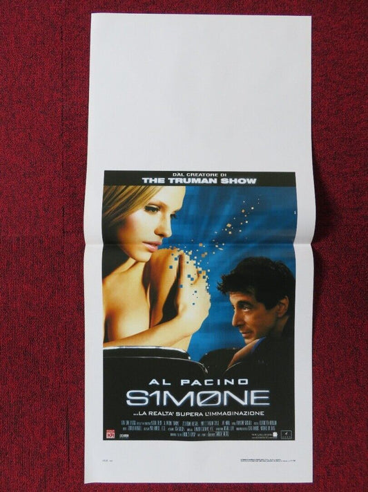 S1M0NE ITALIAN LOCANDINA (27.5"x13") POSTER AL PACINO CATHERINE KEENER 2002 - Rendezvous Cinema