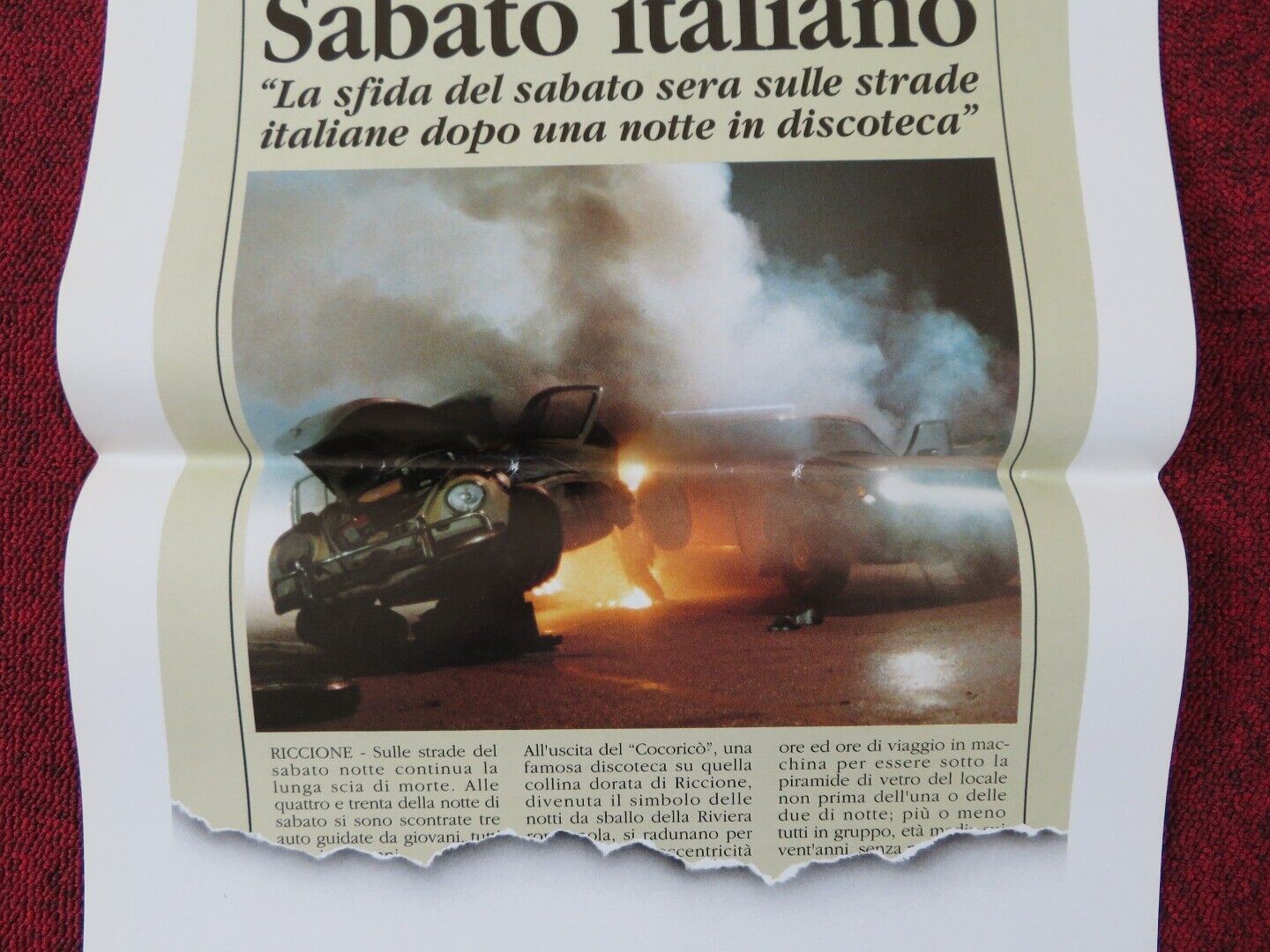 SABATO ITALIANO ITALIAN LOCANDINA (27.5"x13.5") POSTER ISABELLE PASCO 1992 Movie posters