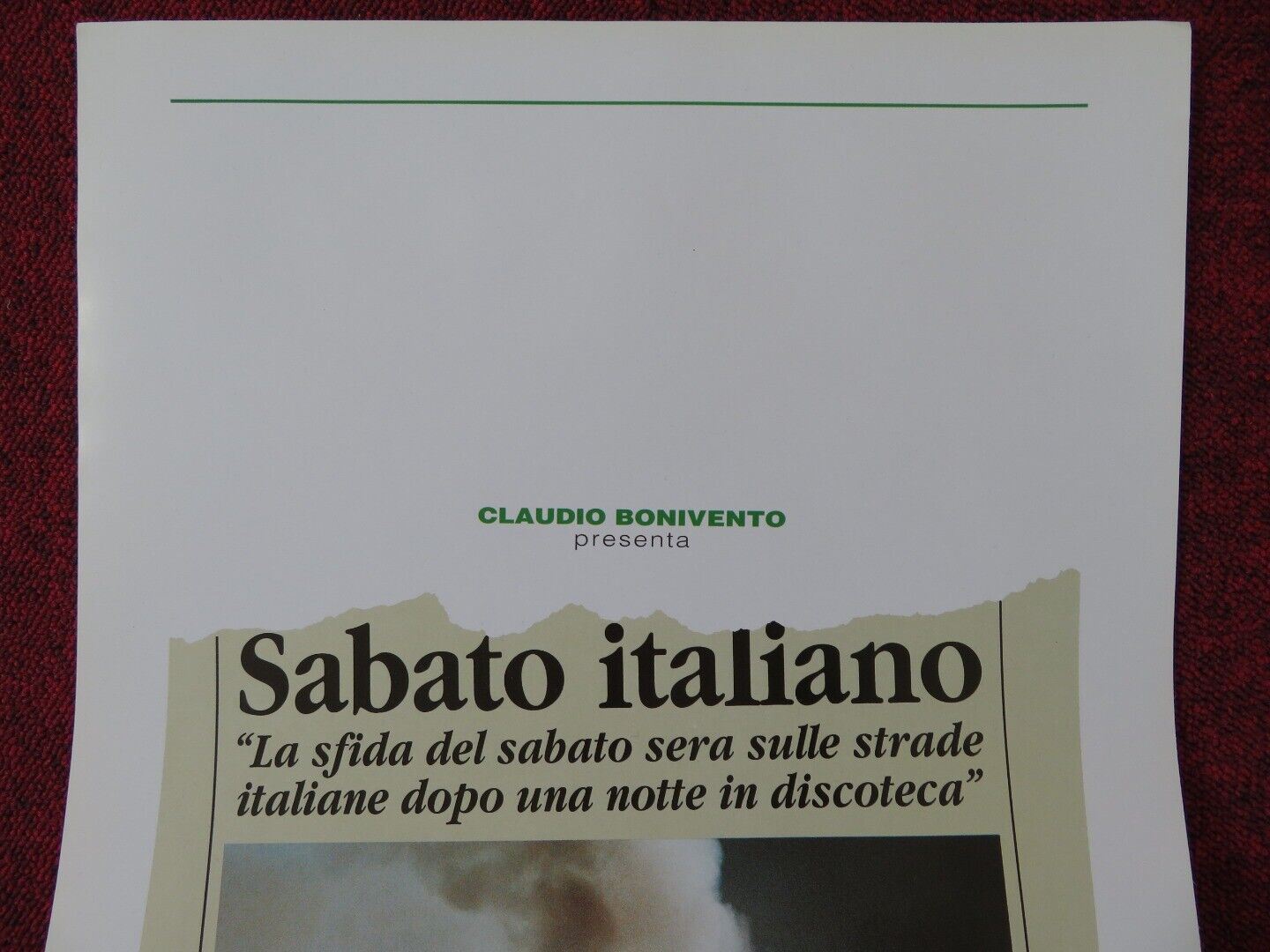 SABATO ITALIANO ITALIAN LOCANDINA (27.5"x13.5") POSTER ISABELLE PASCO 1992 Movie posters
