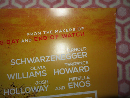 SABOTAGE UK ONE SHEET (27"x 41") ROLLED POSTER ARNOLD SCHWARZENGGER 2014 Rendezvous Cinema Movie posters