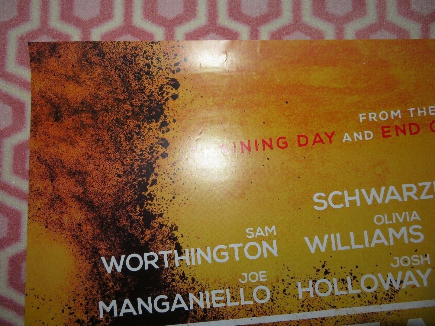 SABOTAGE UK ONE SHEET (27"x 41") ROLLED POSTER ARNOLD SCHWARZENGGER 2014 Rendezvous Cinema Movie posters