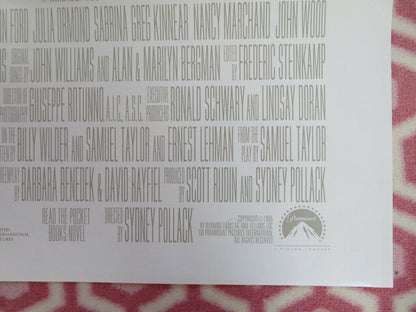 SABRINA US ONE SHEET POSTER HARRISON FORD 1995 Movie posters