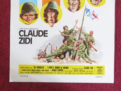 SADSACKS GO TO WAR ITALIAN LOCANDINA POSTER JACQUES SELLER MARISA MERLINI 1975 Rendezvous Cinema Movie posters