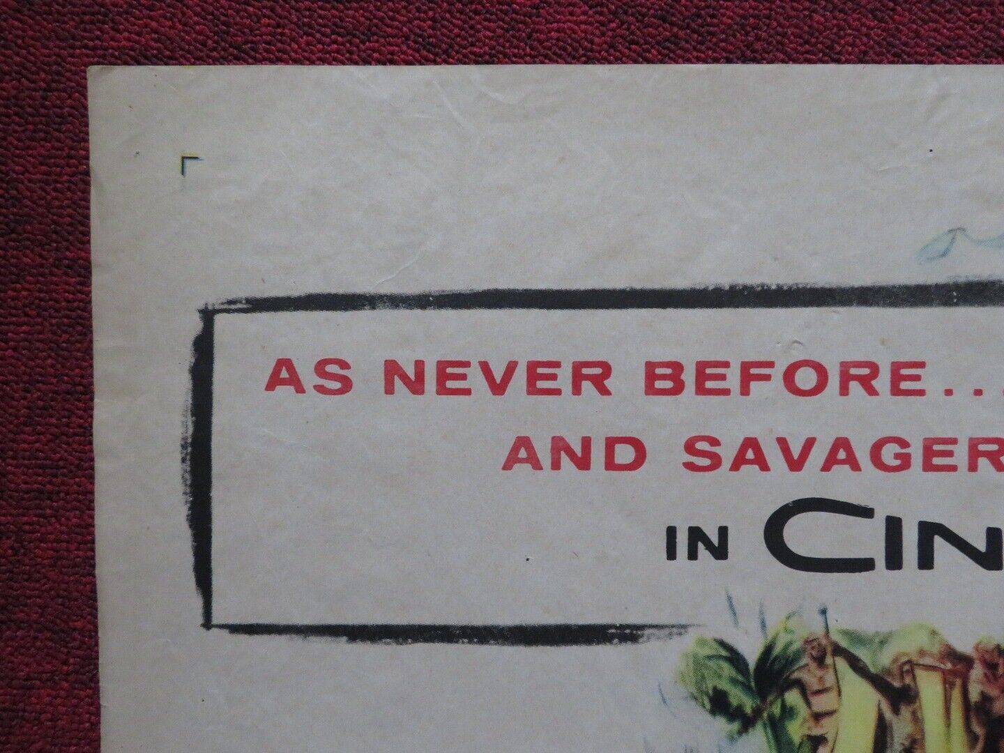 SAFARI FOLDED US ONE SHEET POSTER JANET LEIGH VICTOR MATURE 1956 Movie posters