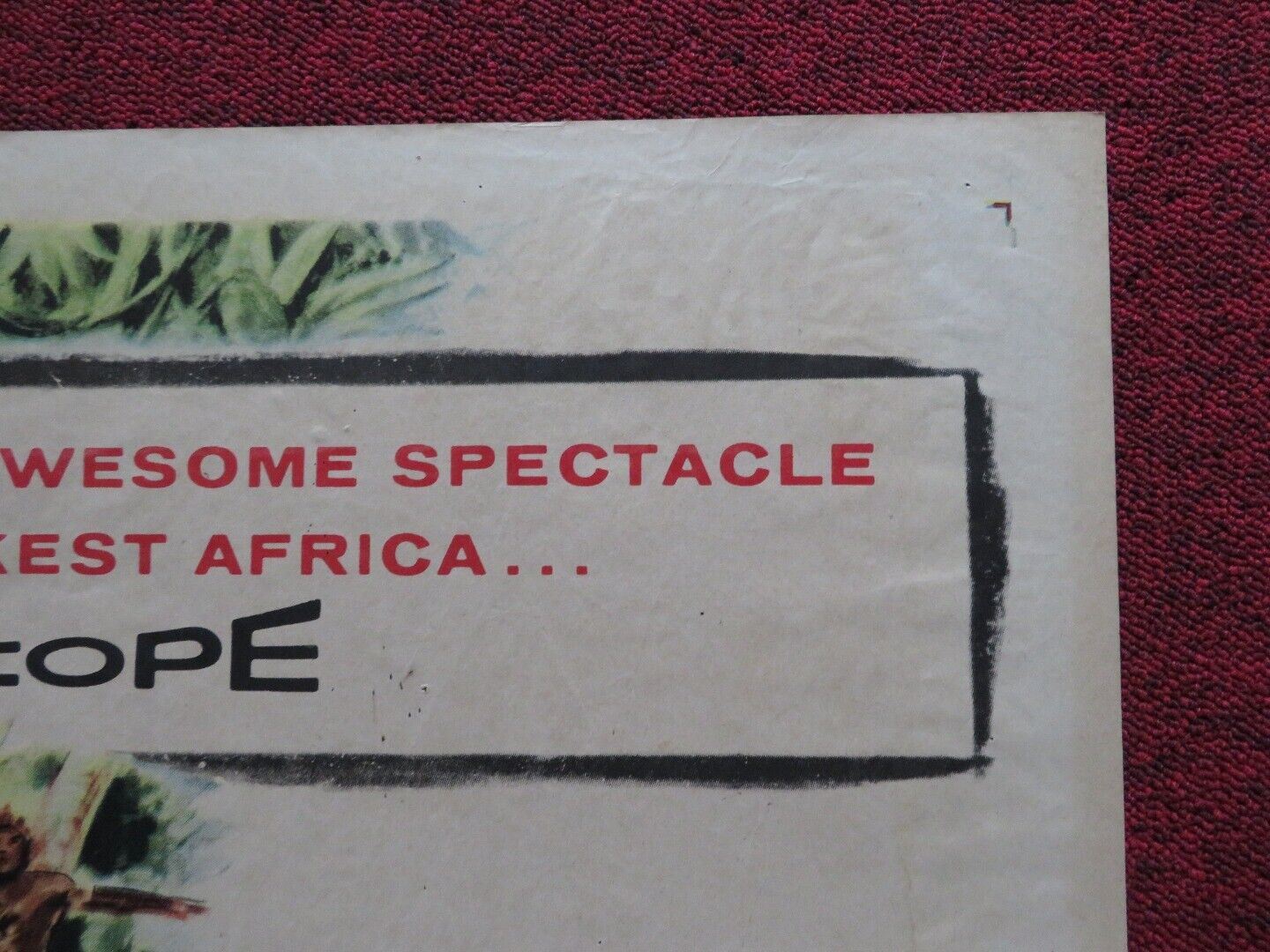 SAFARI FOLDED US ONE SHEET POSTER JANET LEIGH VICTOR MATURE 1956 Movie posters