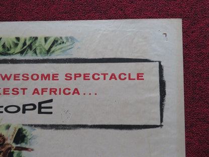 SAFARI FOLDED US ONE SHEET POSTER JANET LEIGH VICTOR MATURE 1956 Movie posters