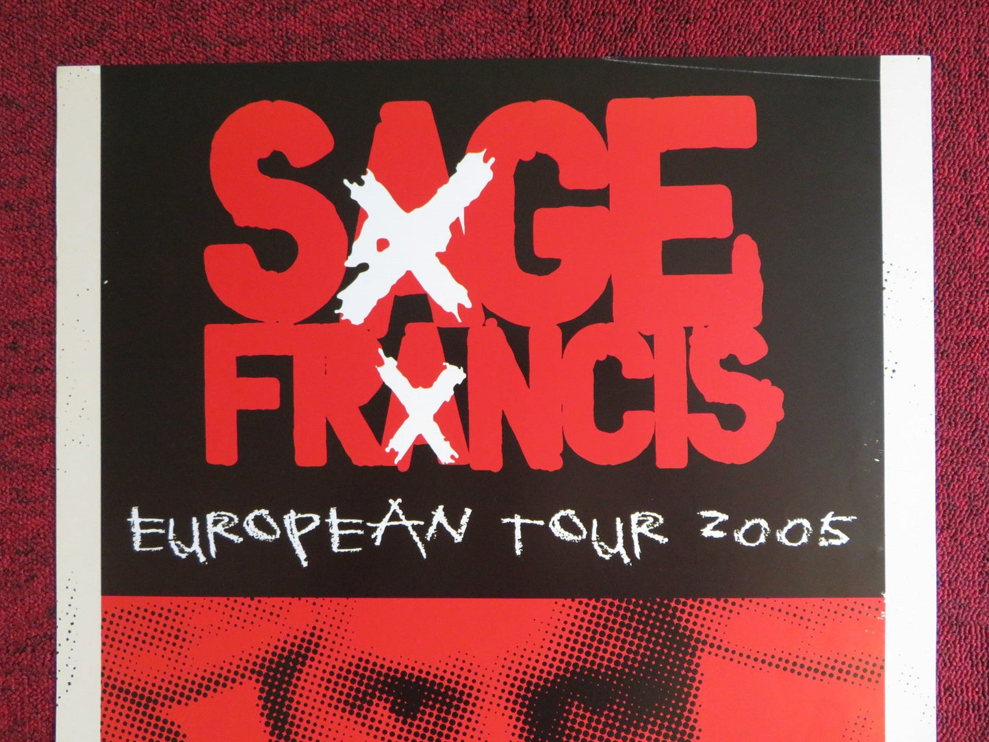 SAGE FRANCIS A HEALTHY DISTRUST GERMAN MUSIC PROMO ALBUM / TOUR POSTER 2005 Rendezvous Cinema Movie posters