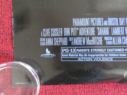 SAHARA US ONE SHEET ROLLED POSTER MATTHEW MCCONAUGHEY PENELOPE CRUZ 2005 Rendezvous Cinema Movie posters