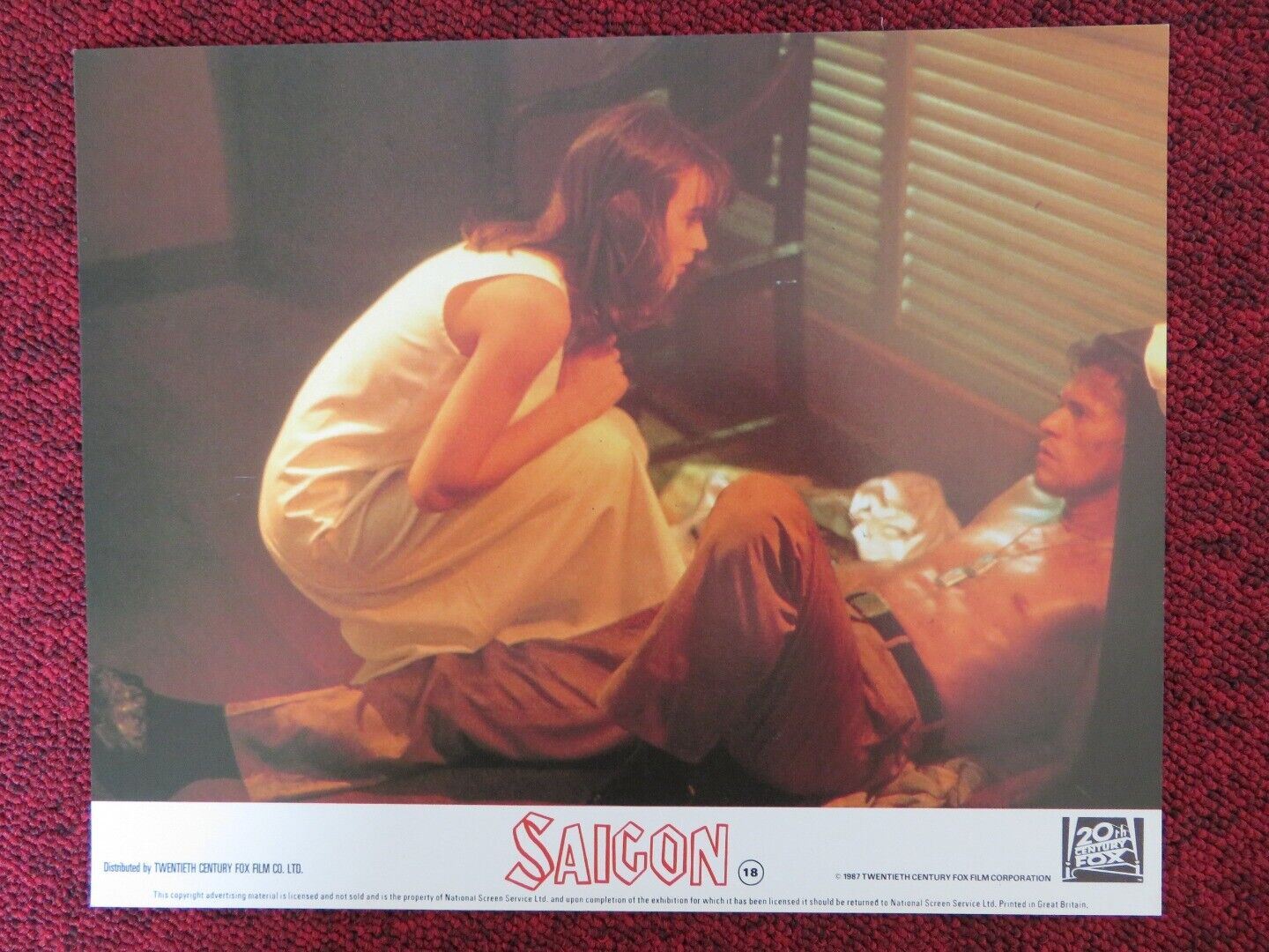 SAIGON / OFF LIMITS - C LOBBY CARD WILLEM DEFOE GREGORY HINES 1988 Rendezvous Cinema Movie posters