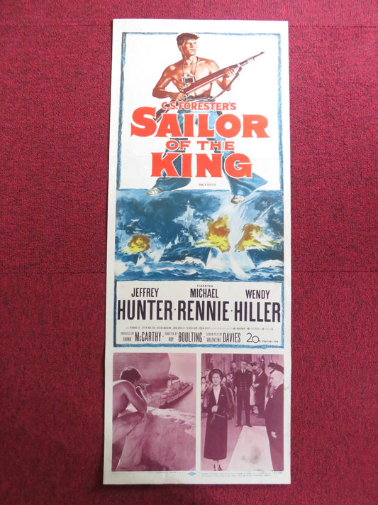 SAILOR OF THE KING US INSERT (14"x 36") POSTER JEFFREY HUNTER RENNIE 1953 Rendezvous Cinema Movie posters