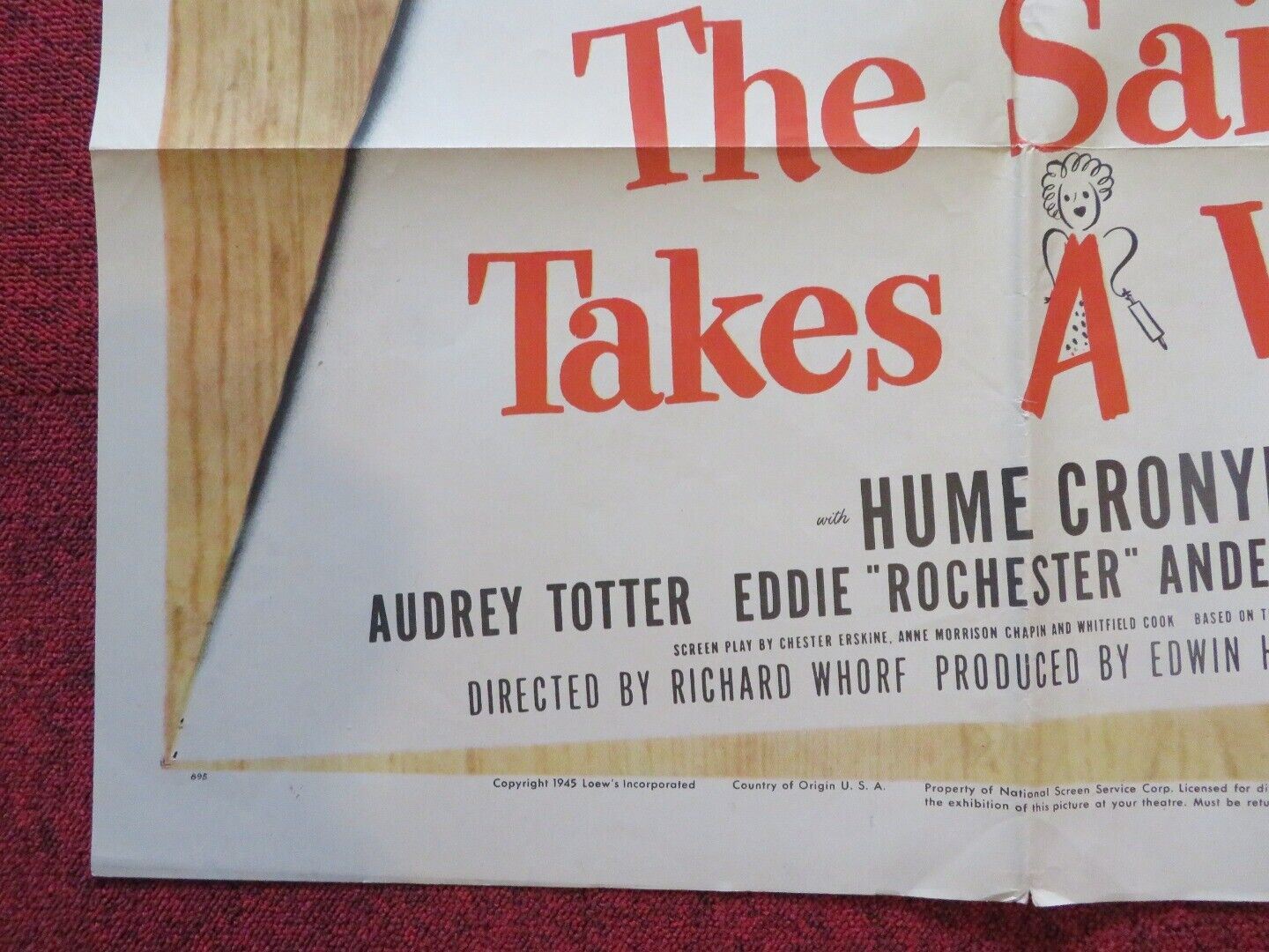 SAILOR TAKES A WIFE FOLDED US ONE SHEET POSTER ROBERT WALKER JUNE ALLYSON 1945 Movie posters