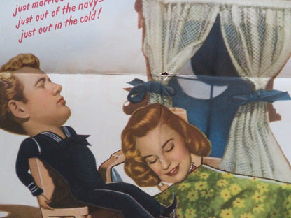 SAILOR TAKES A WIFE FOLDED US ONE SHEET POSTER ROBERT WALKER JUNE ALLYSON 1945 Movie posters