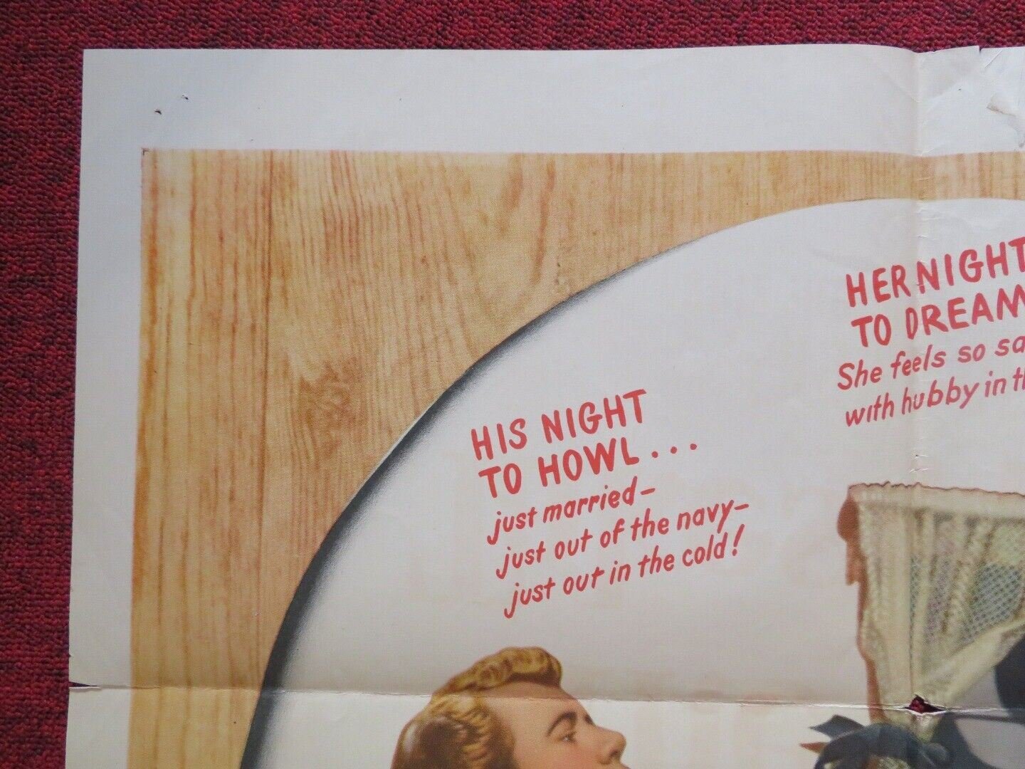 SAILOR TAKES A WIFE FOLDED US ONE SHEET POSTER ROBERT WALKER JUNE ALLYSON 1945 Movie posters