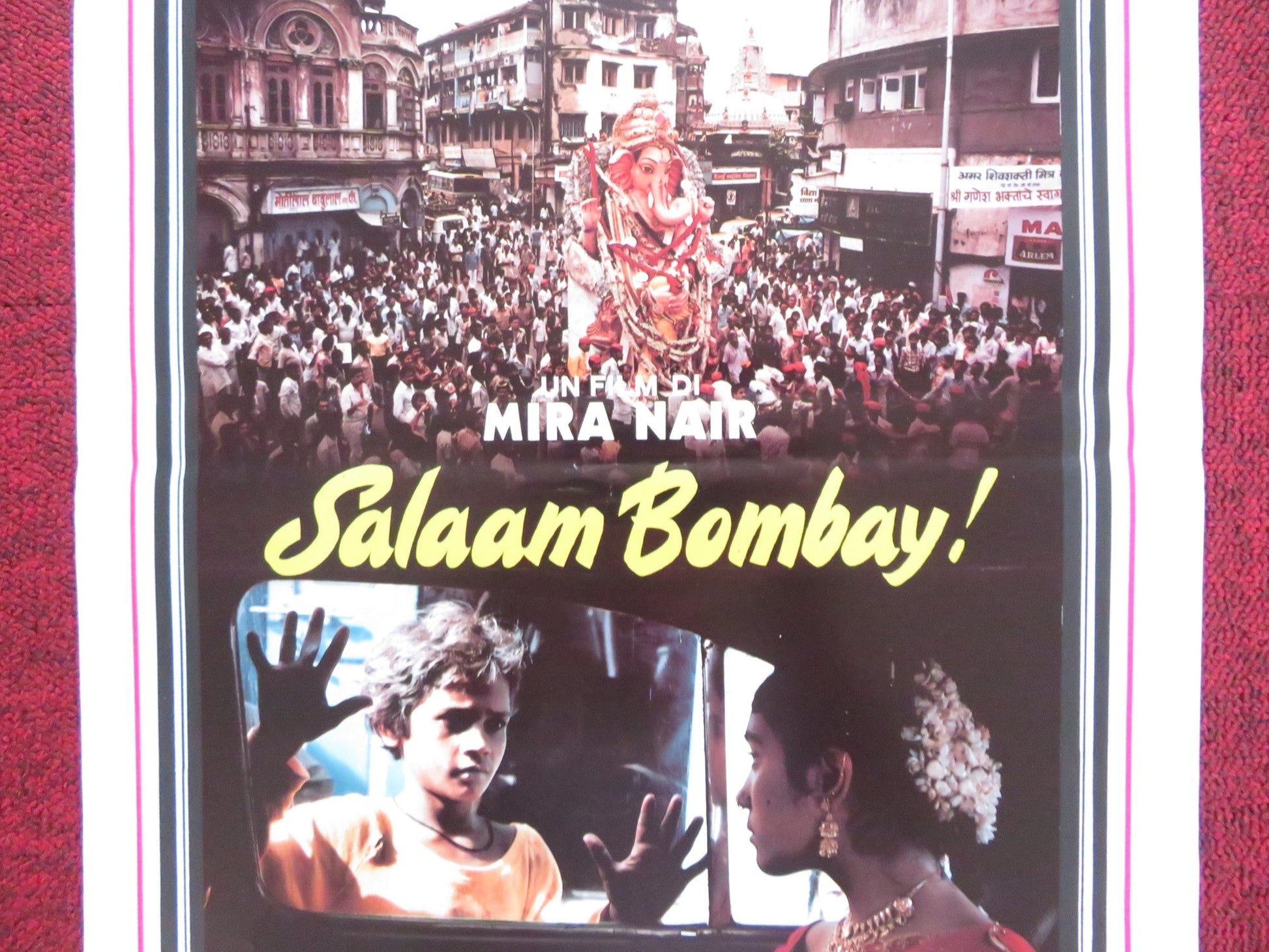 SALAAM BOMBAY! ITALIAN LOCANDINA POSTER SHAFIQ SYED HANSA VITHAL 1988 Rendezvous Cinema Movie posters