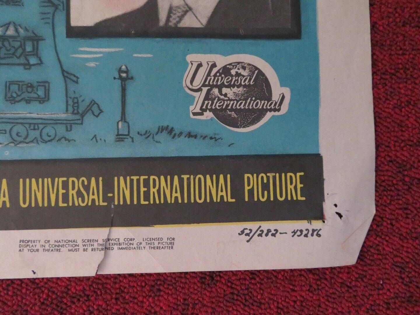 SALLY AND SAINT ANNE FOLDED US ONE SHEET POSTER EDMUND GWENN ANN BLYTH 1952 Movie posters