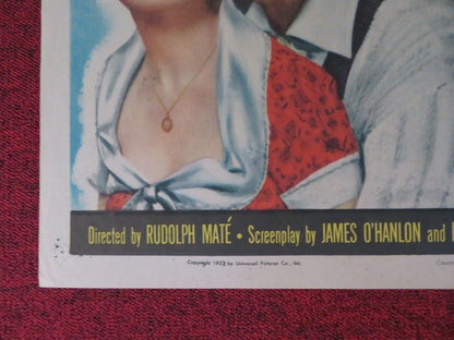 SALLY AND SAINT ANNE FOLDED US ONE SHEET POSTER EDMUND GWENN ANN BLYTH 1952 Movie posters