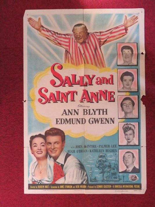 SALLY AND SAINT ANNE FOLDED US ONE SHEET POSTER EDMUND GWENN ANN BLYTH 1952 Movie posters