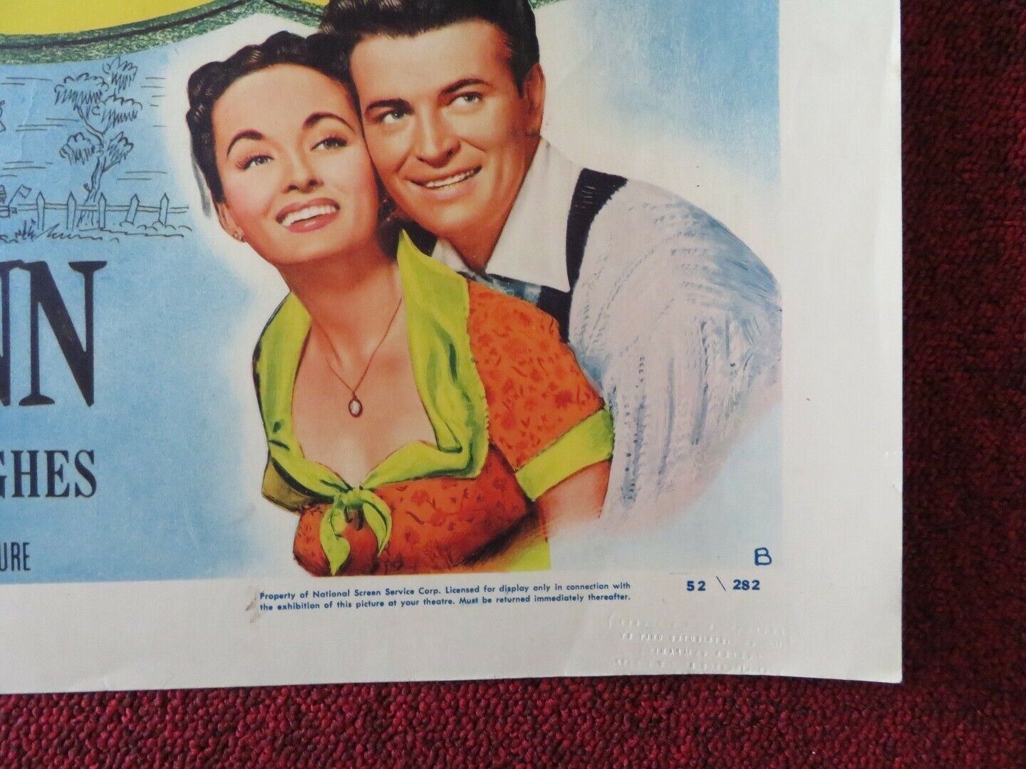SALLY AND SAINT ANNE US HALF SHEET (22"x 28") POSTER ANN BLYTH EDMUND GWENN 1952 Movie posters